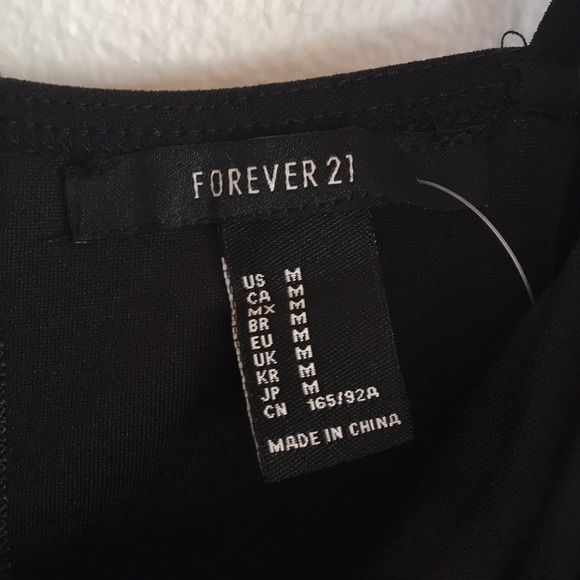 Forever 21 Black Dress with Floral Embroidery - Picture 3 of 6